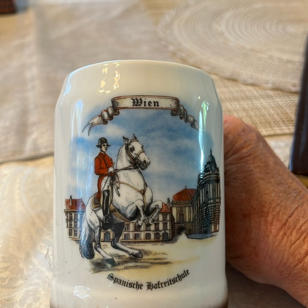 Wein Vintage China Mug, Made In Austria in EUC!